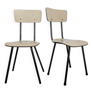 Duo de chaises formica