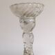 Pair of glass candlesticks