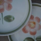 9 Sarreguemines plates, Régine model (Rare)