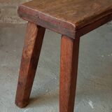 Brutalist oak bench 90 cm