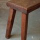 Brutalist oak bench 90 cm