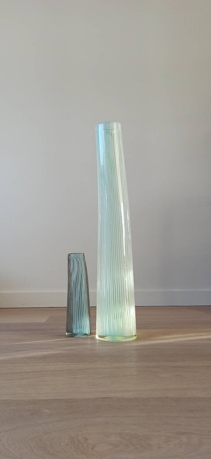 Pair of Murano glass vases, 50s