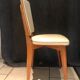 Suite de 6 chaises vintages Skaï beige 1970