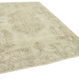 Tapis beige turc rustique noué à la main 198 cm x 307 cm
