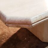 Travertine coffee table
