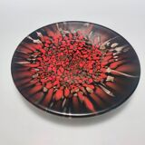 Black and Red Murano Glass Vases by Vincenzo Nason with Bronze Aventurine Glass