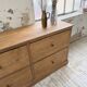 1950s pine workshop furniture 175cm