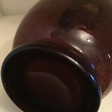 1 Biot bubble blown glass carafe, violet