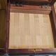 French marquetry dressing table, circa 1900, with adjustable mirror and storage.