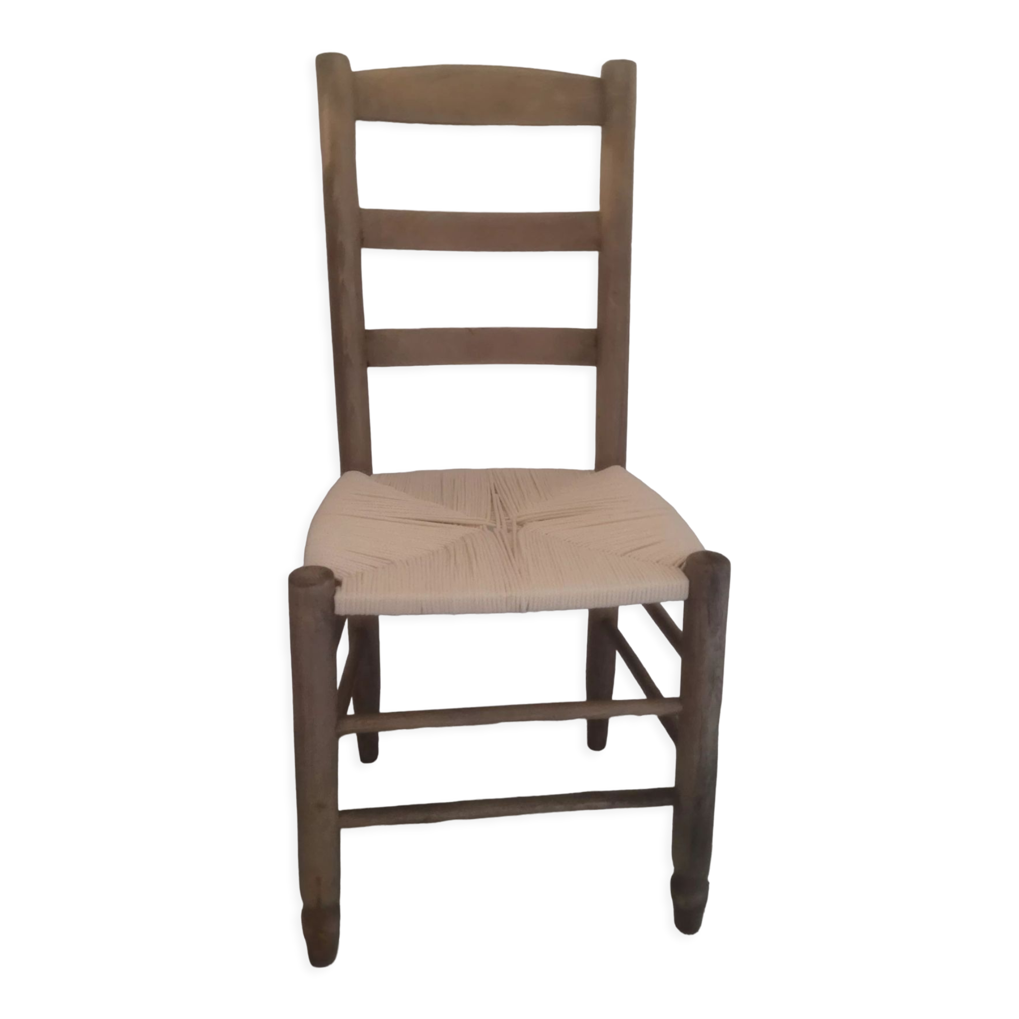 Country chair sitting in rope