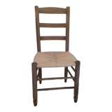 Chaise campagnarde assise en corde