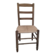 Chaise campagnarde assise en corde