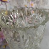 Four bohemian crystal vases