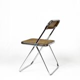 vintage “Plia” Chair with Vienna Straw/ Cane by Piretti, Italy 1960s