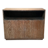 Art Deco Office Cabinet in Limed Oak from De Coene, 1935