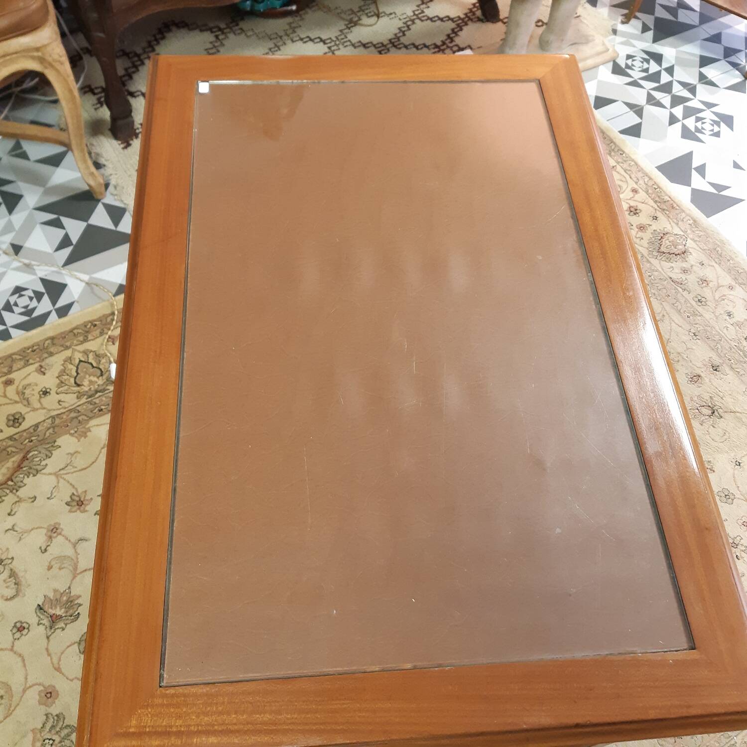 Bureau art nouveau en acajou
