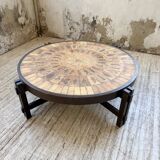 Table basse Herbier ronde Roger Capron