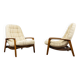Pair of "Scoope" Lounge Chairs by R. Huber 1960's