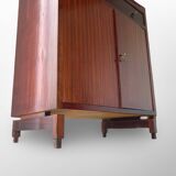 Italian wood and veneered mahogany sideboard/credenza, 1960s.