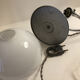 Lampe ancienne articulée en chrome avec opaline