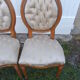 Paire chaises médaillon