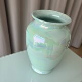 Iridescent blue hues vase