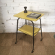 Yellow wheeled table
