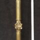 Bronze lamp foot fluted barrel with capitals