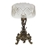 Coupe sur pied en bronze rococo , France, années 1890