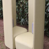 Pair of armchairs back high Shuffle design