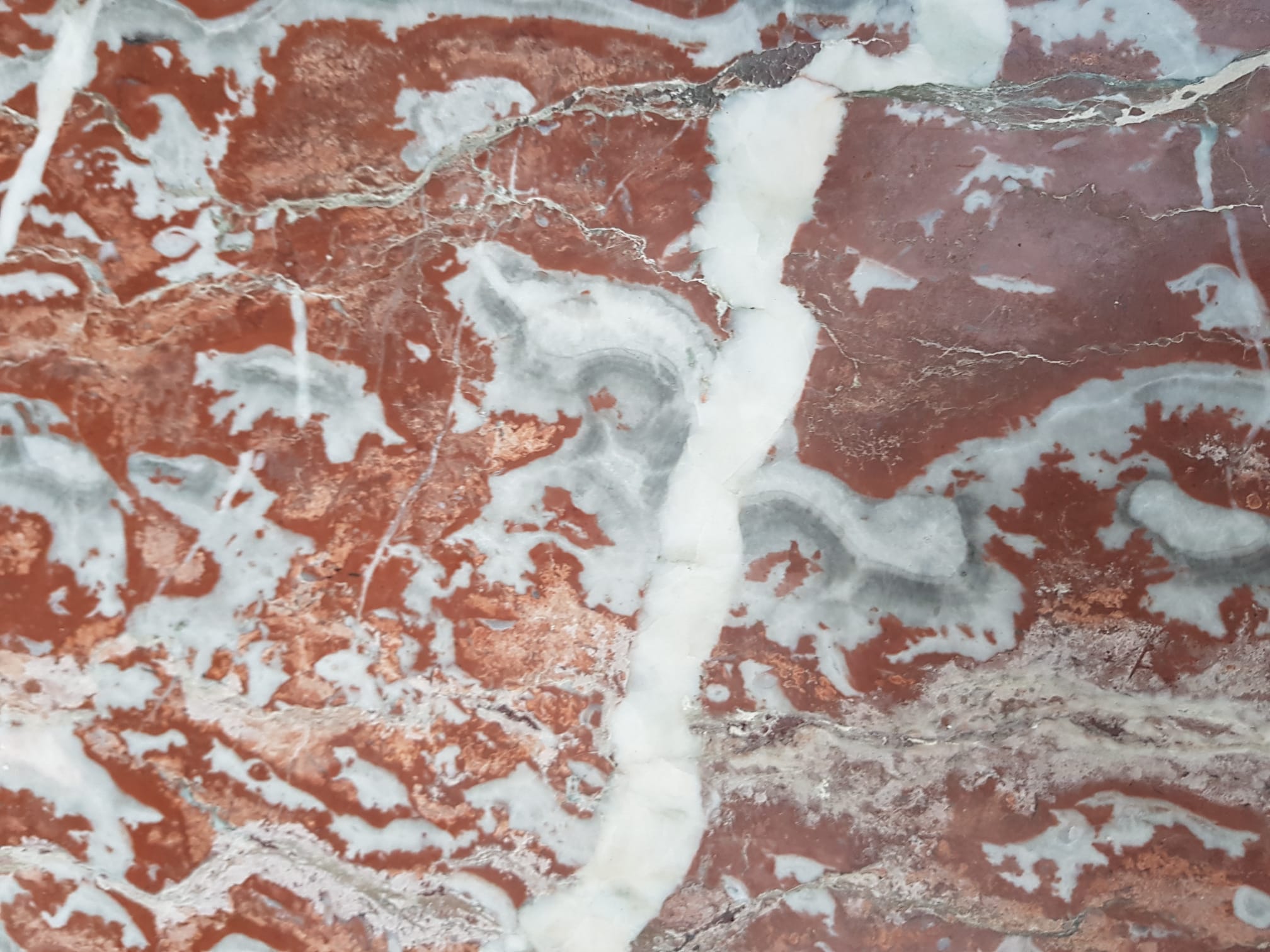 Fireplace in red marble from Languedoc