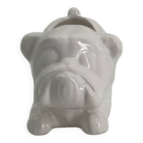 Ceramic flower pot in the shape of a dog