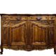 Provencal buffet in Louis XV style made of solid walnut, circa 1900.