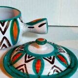 Ceramic fondue pot