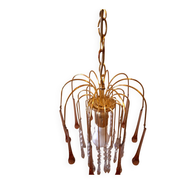 Lustre a gouttes vintage murano — Beyit