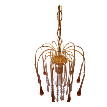 Lustre a gouttes vintage murano
