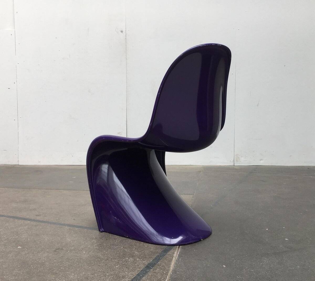 Mid-century Panton side chair set by Verner Panton for Herman Miller, 1960s.