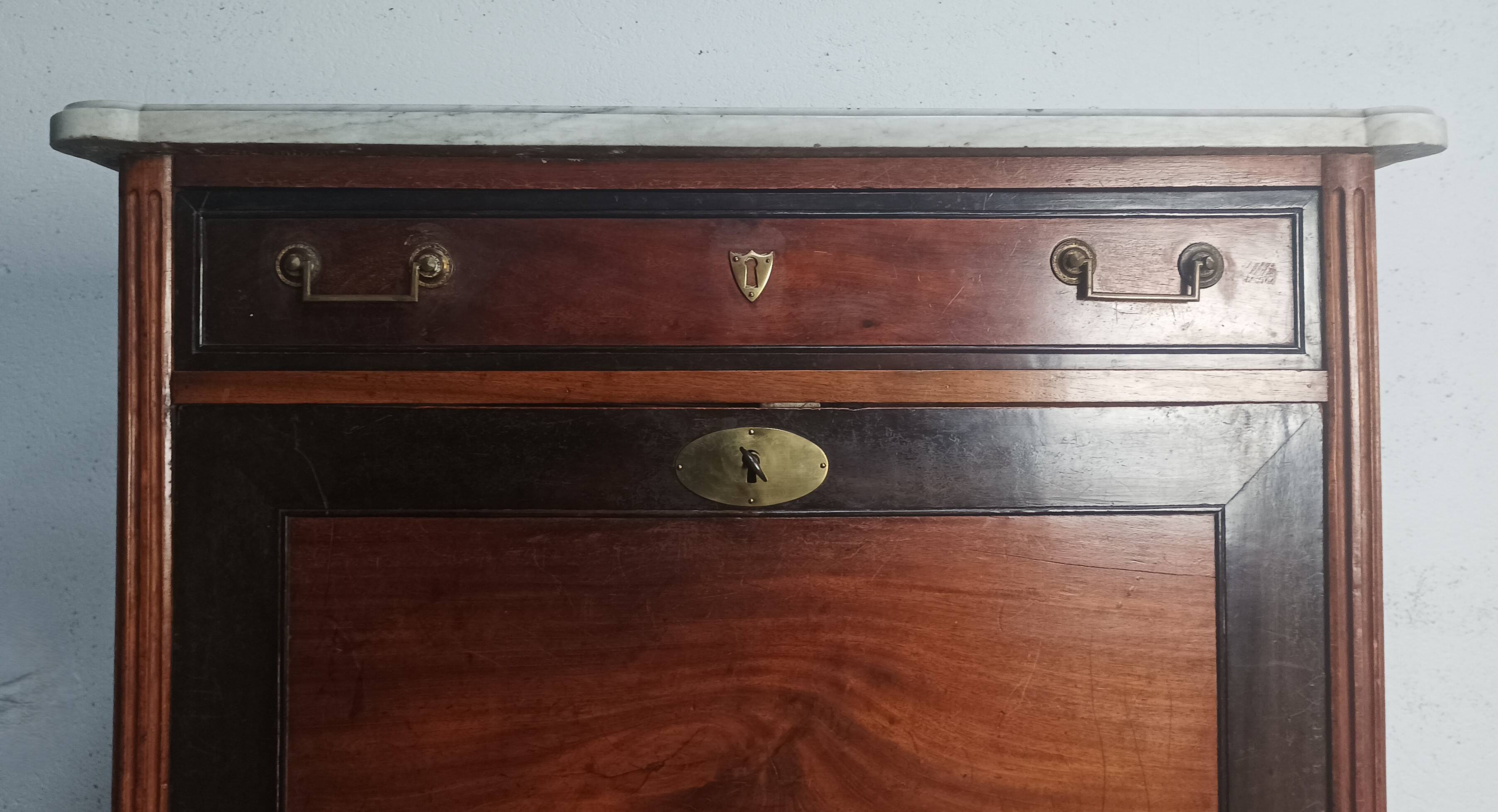 Louis XVI walnut secretary