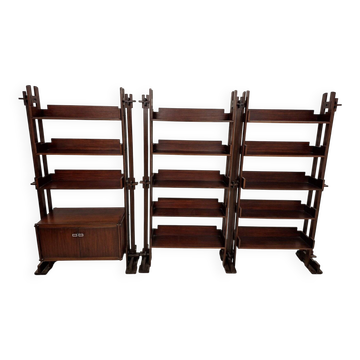 Étagères de librairie par Marco Comolli pour Mobilia, années 1950, ensemble de 2