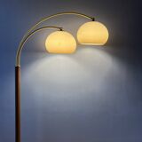 Vintage Dijkstra double arc mushroom floor lamp