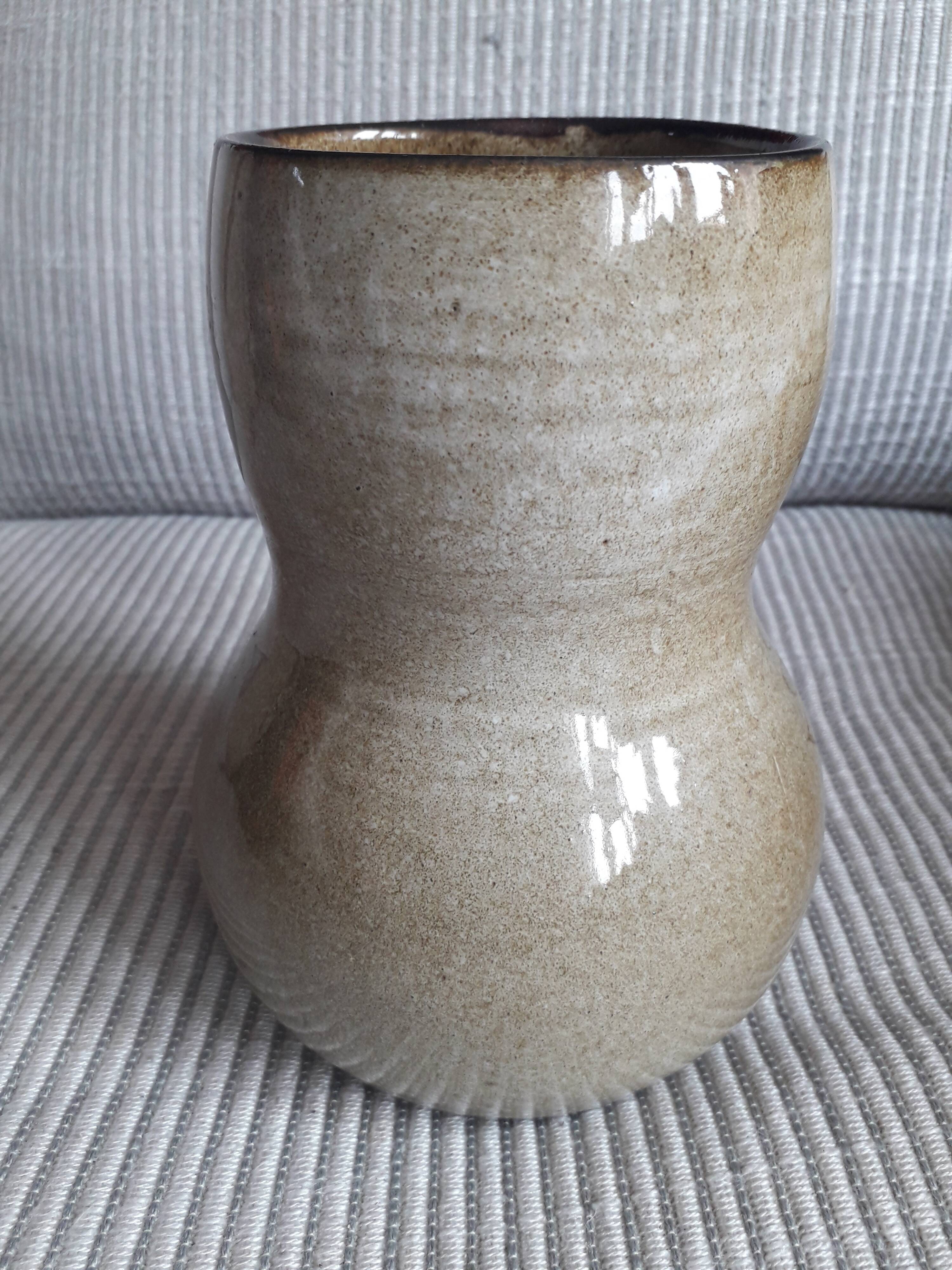 Zoomorphic vase in the shape of an owl by Pol Chambost