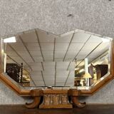 Art Deco period mahogany mirror circa 1930