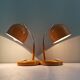 Pair of Italian desk lamps, 70s