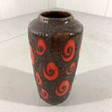 West-Germany pottery vase Fat Lava floor vase 1960’s
