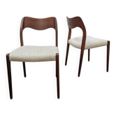 2 chaises vintage Niels Otto Moller