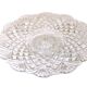 Pressed glass plate in the Pineapple style by Smith Glass, 30cm