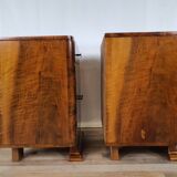Art Decò Bedsides in Walnut