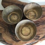 Brass trinket bowls set
