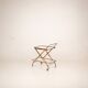 Chariot Cesare Lacca en faux bambou et laiton, 1950