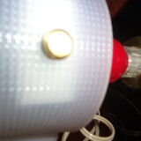 Rockabilly bedside lamp table 1950